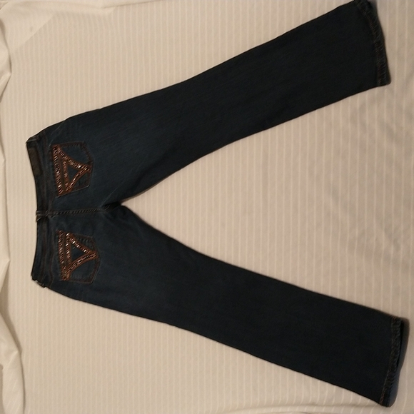 Seven 7 Women Dark Blue Jeans - Picture 9 of 11